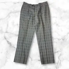 ジェイプレス オンワード樫山 スラックス パンツ W91 グレー チェック
