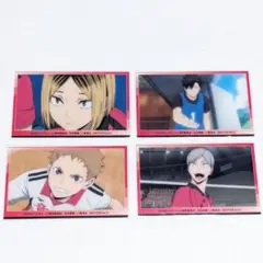劇場版ハイキュー　場面写クリアカード　音駒4点セット