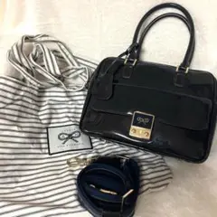 美品✨　アニヤハインドマーチ カーカー ショルダーバッグ 2way ブラック★