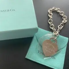 【美品】 ティファニー ブレスレット リターントゥハートタグ 太チェーン