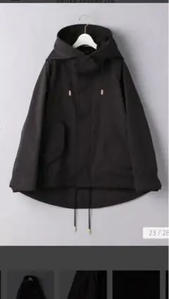 THE RERACS ザリラクス ショートモッズコート 黒 36