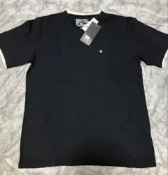 RUSTYラスティ Vネック Tシャツ ポケット付き 黒 XL 未使用タグ付