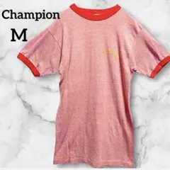Champion Tシャツ 【M】レッド　赤 古着　霜ふり 海外古着　レディース