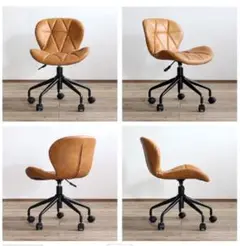 ブラウン ダイヤモンドキルティング オフィスチェア
