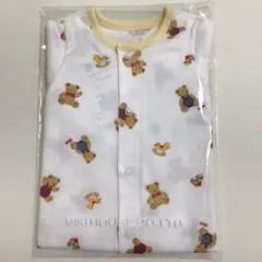 新品未使用　タグ付き　ミキハウス　プレオール　くま総柄
