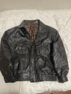 ブラックレザージャケット Mサイズ