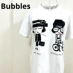 Bubblesバブルズ☆可愛いスパンコールの女の子2人☆主役級Tシャツ　希少