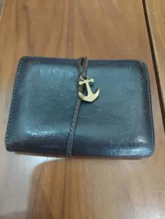 ハリラン別注ダマスキーナ BLUEアンカー⚓️２つ折り財布
