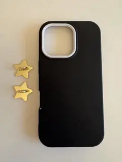 【新品未使用】iPhone16ケース ➕　星型装飾付き