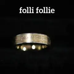 【匿名配送】 フォリフォリ リング 指輪 11.5号 ピンクゴールド ロゴ