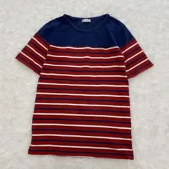 a.V.V HOMME 切替 ボーダーシャツ XLサイズ トリコロールカラー