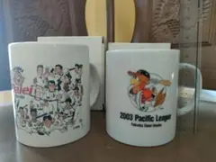 【未使用】 ダイエーホークス 2003年優勝記念 マグカップセット
