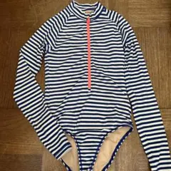 crewcuts 女の子ストライプ ワンピース水着 UPF50+