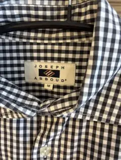 JOSEPH ABBOUD シャツ　高級　チェック　美品