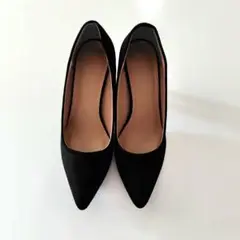 黒 パンプス 25