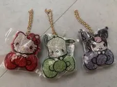 サンリオキャラクター3種セット!ストーンデコレーションチャーム3色セット未開封