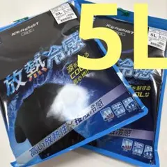 ワークマン　ICEASSIST 放熱冷感半袖Tシャツ 5L×2枚　ブラック