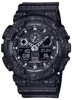 【稼働品】G-Shock 腕時計 GA100CG クラックドパターン レア 廃番 Gショック GA-100CG クラックドパターン ネイビー G-SHOCK レア