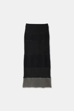 新品タグ付き pattern knit pencil skirt