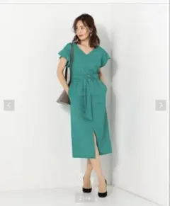 Jewel Changesジュエルチェンジスワンピース エメラルドグリーン 38