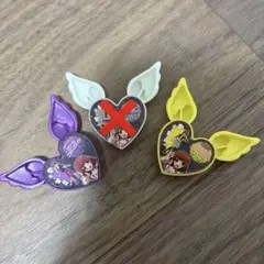キャラクターグッズ ハート型羽付き3個セット　あいらちゃん
