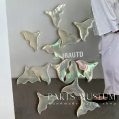 PartsMuseumシェルチャーム・ホエールテイル・レインボー1個175円