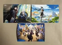 原神 ファミマプリント ブロマイド リオセスリ ヌヴィレット 閑雲 荒瀧一斗