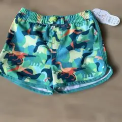 恐竜柄 ベビー水着 ショートパンツ