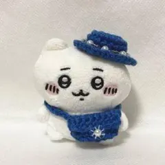 キャラクターぬいぐるみ 白 青