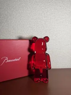 【美品】バカラ・ベアブリック　【レッド】