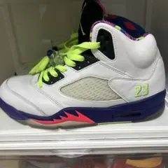 Air Jordan 5 ホワイト/グリーン/パープル
