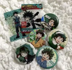 【僕のヒーローアカデミア】 ☆緑谷出久☆カード＆缶バッジセット売り