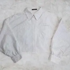 美品 EMODA エモダ 23SS オーバー ショート ツイン シャツ