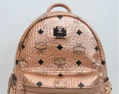 MCM エムシーエム ミニリュック ピンクゴールド