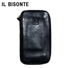 【良品】ILBSONTE ラウンドジップ 長財布 黒