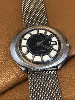 TIMEX 手巻き時計 ネイビーダイヤル アンティーク