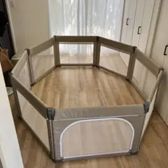 日本育児 たためるベビーサークルRoomy+　アースベージュ