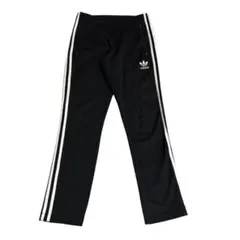 古着 adidas アディダス トラックパンツ ブラック ホワイト ジャージ