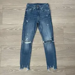 メンズ　ダメージデニム　H&M