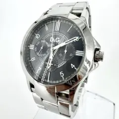 【新品電池】D&G ドルチェ&ガッバーナ 腕時計 カレンダー 黒文字盤 クォーツ