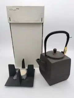 a840 【未使用】ティポット 長角＆ウォーマー 鋳心ノ工房 山形鋳物 急須