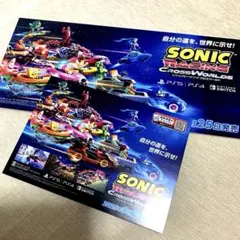★非売品★ソニックレーシング クロスワールド　販促用パネルPOP2枚