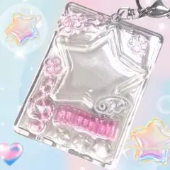 硬質ケースデコ トレカケース ピンク WISHコア y2k
