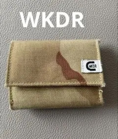 WKDR カモフラージュ柄 マルチケース ミニポーチ 折りたたみ式 ほつれあり