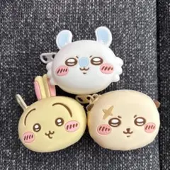おかおミニシリコンポーチ ちいかわ　うさぎ　モモンガ　らっこ