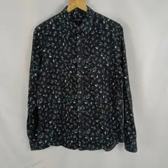 CLUB MONACO　SLIM FIT　長袖シャツ　総柄　L　B3156