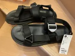 29cm GU メタルバックルテープサンダル ブラック新品未使用 30cmの方も