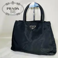 【定番】PRADA プラダ ハンドバッグ ブラック 黒 ナイロン 人気