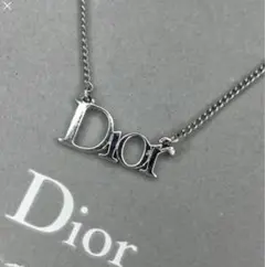 極美品 Dior クリスチャンディオール ロゴ ネックレス ヴィンテージ