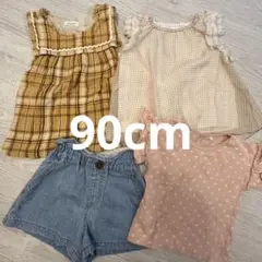 90cm 女の子 夏服 ブランシェス tシャツ コーデ